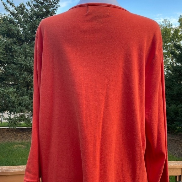 NWT Halloween 🎃 Boo! Ladies Shirt, XL, Orange, Cotton/Poly, Ghost Boo - black - Picture 7 of 15